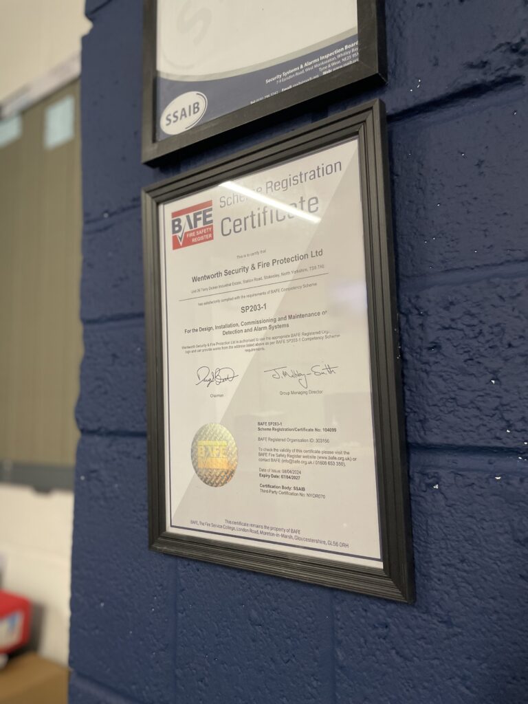 Why Choosing a BAFE, SSAIB, Safe Contractor, Accredited Company Matters—And How Wentworth Sets the Standard